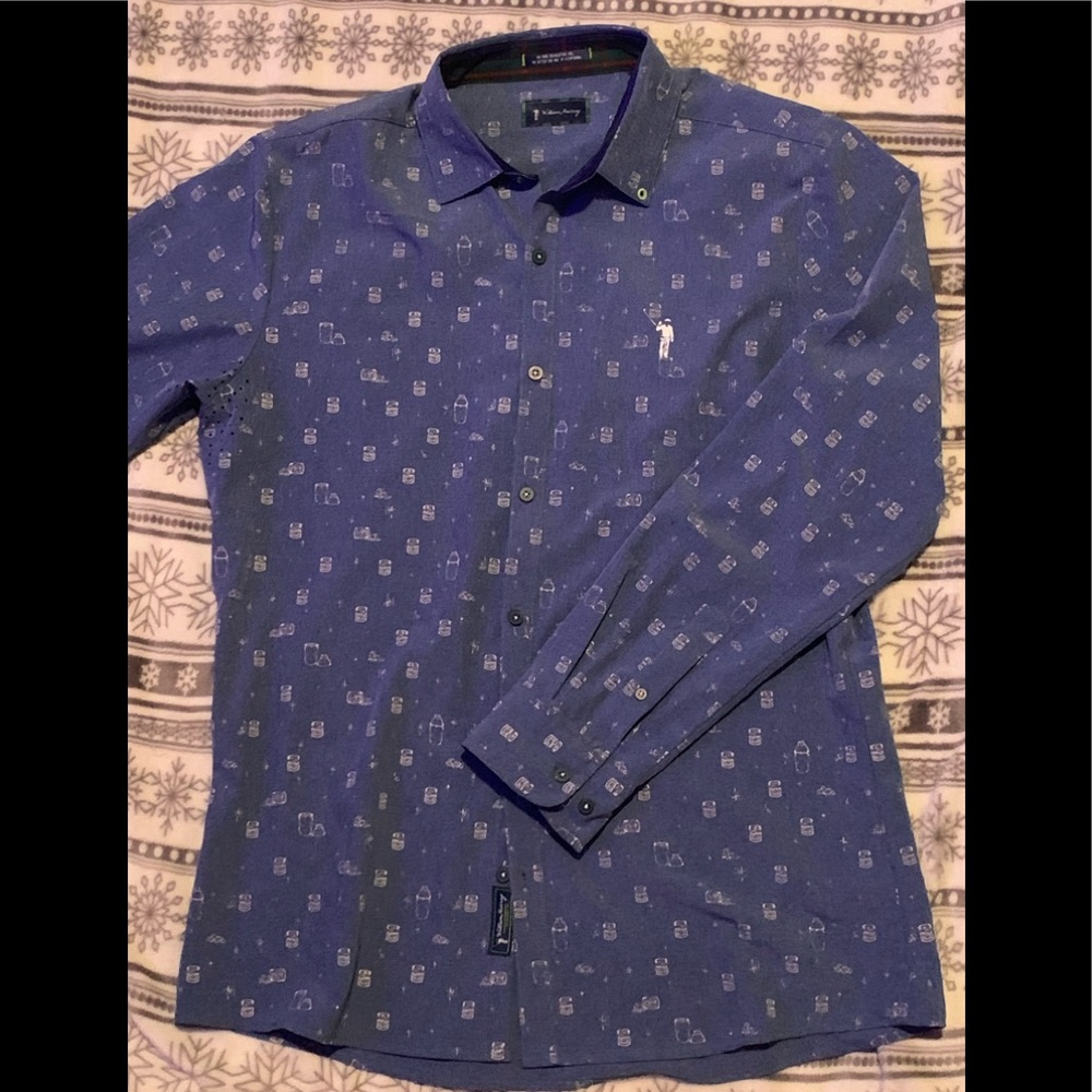 William Murray golf,  button down shirt, medium